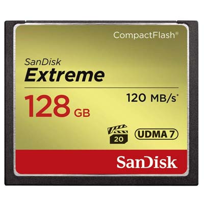 Bei uns können Sie die 120 MB/s SanDisk CF 128GB mieten.