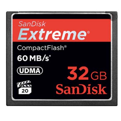 Bei uns können Sie die 60 MB/s SanDisk CF 32GB mieten.
