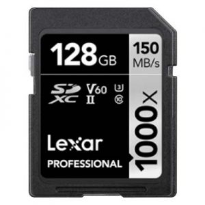 Lexar Professional 128GB SDXC U3 V60 Speicherkarte mieten.