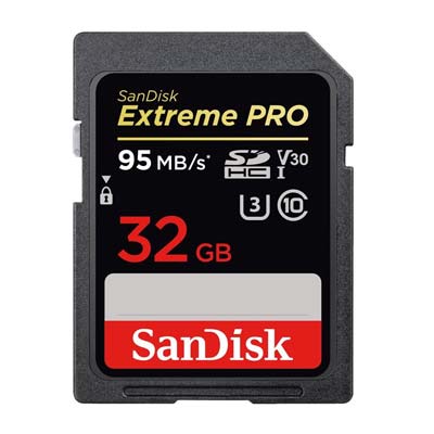 Bei uns können Sie eine SanDisk ExtremePro 32GB SDHC mieten.
